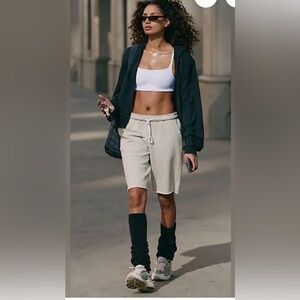 FP Movement For The Win Long Shorts in Oatmeal Heather